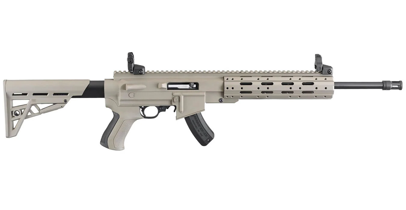 Ruger 10/22 AR-22 22LR Rimfire Rifle with ATI Flat Dark Earth