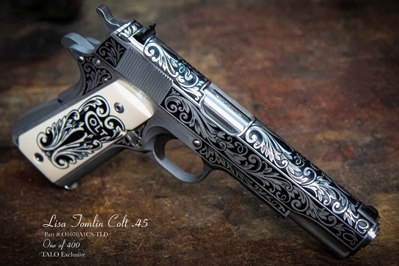 Colt 1911-A1 45 ACP Lisa Tomlin Engraver Special Edition (One of 400