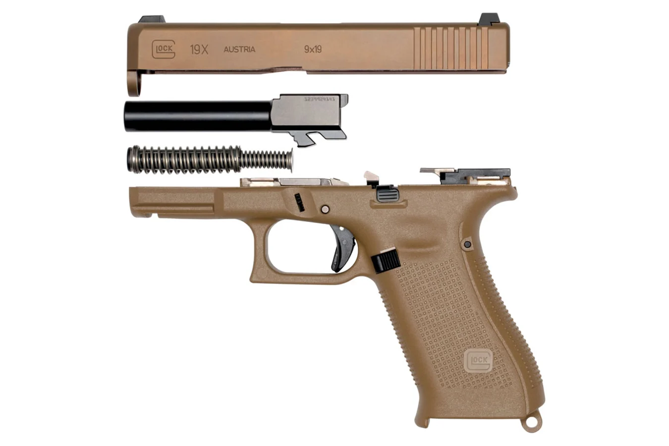 Glock 19x 9mm Full-Size FDE Pistol (10 Round Model)