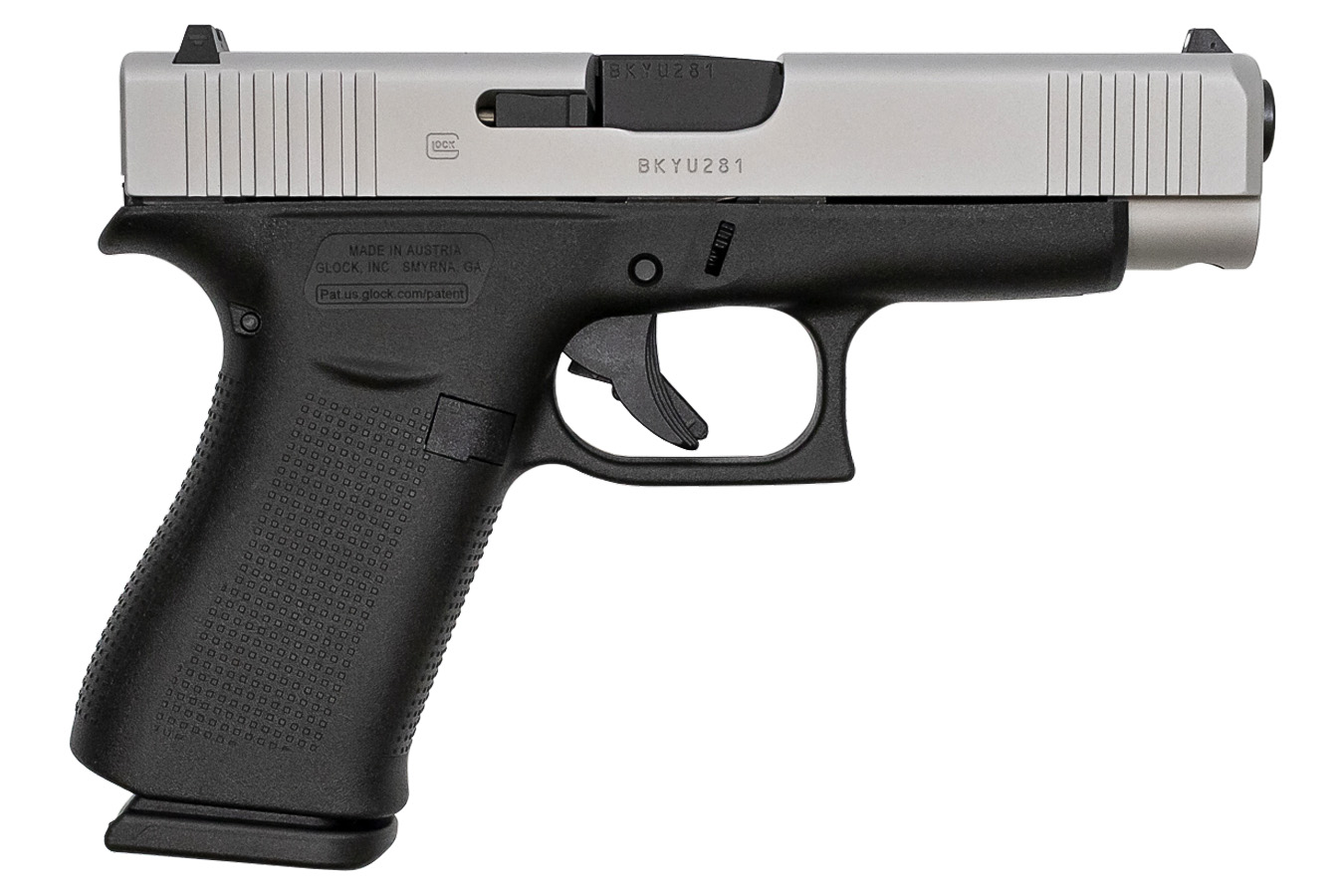 Glock 48 9mm 10-Round Pistol with Silver Slide (Made in USA