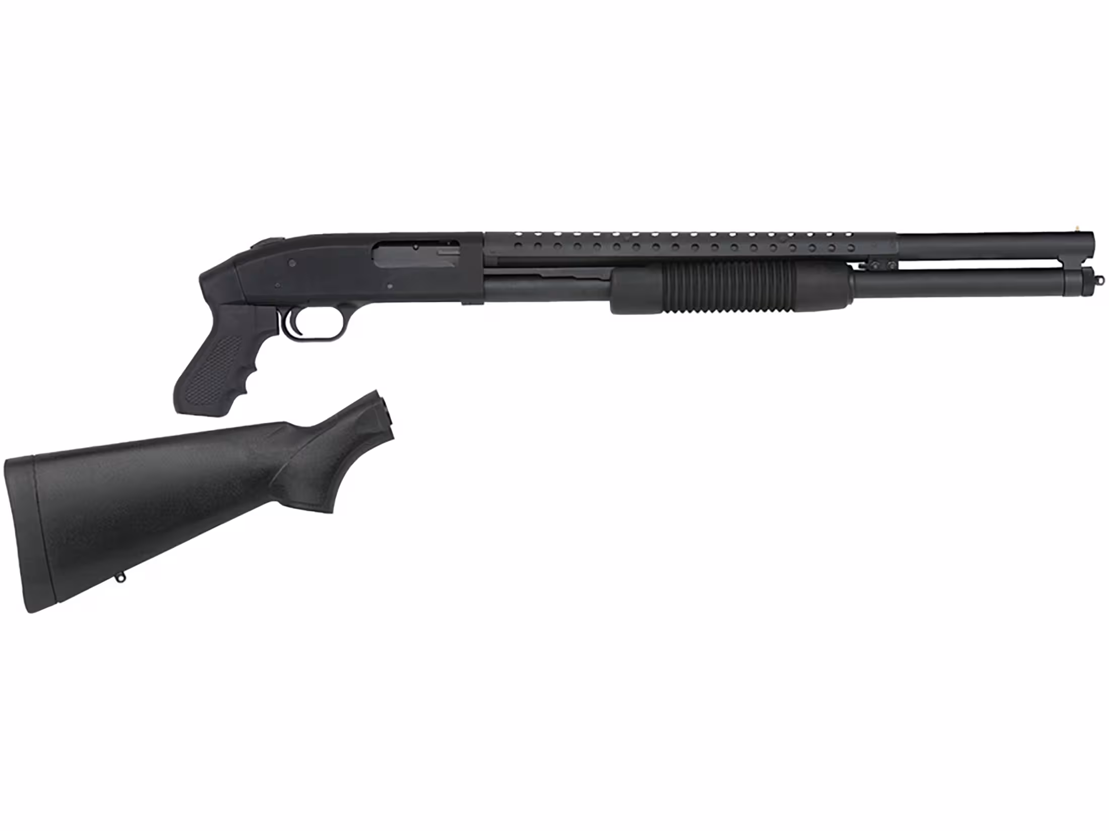 Mossberg 500 Pump 12 Ga Shotgun 20 Black Barrel Black Pistol Grip