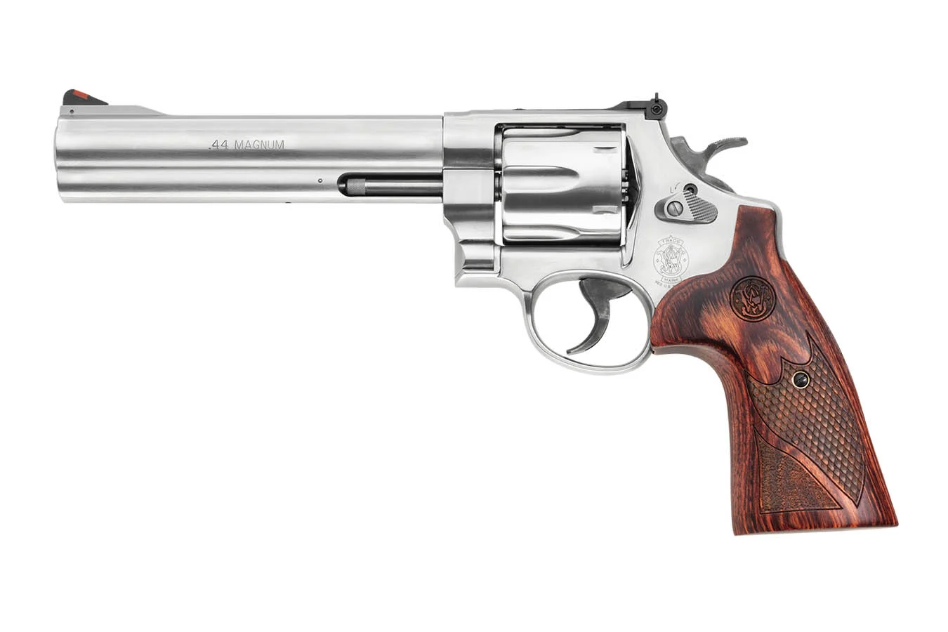 Smith &amp; Wesson 629 Deluxe 44 Magnum Revolver with Textured Wood Grips