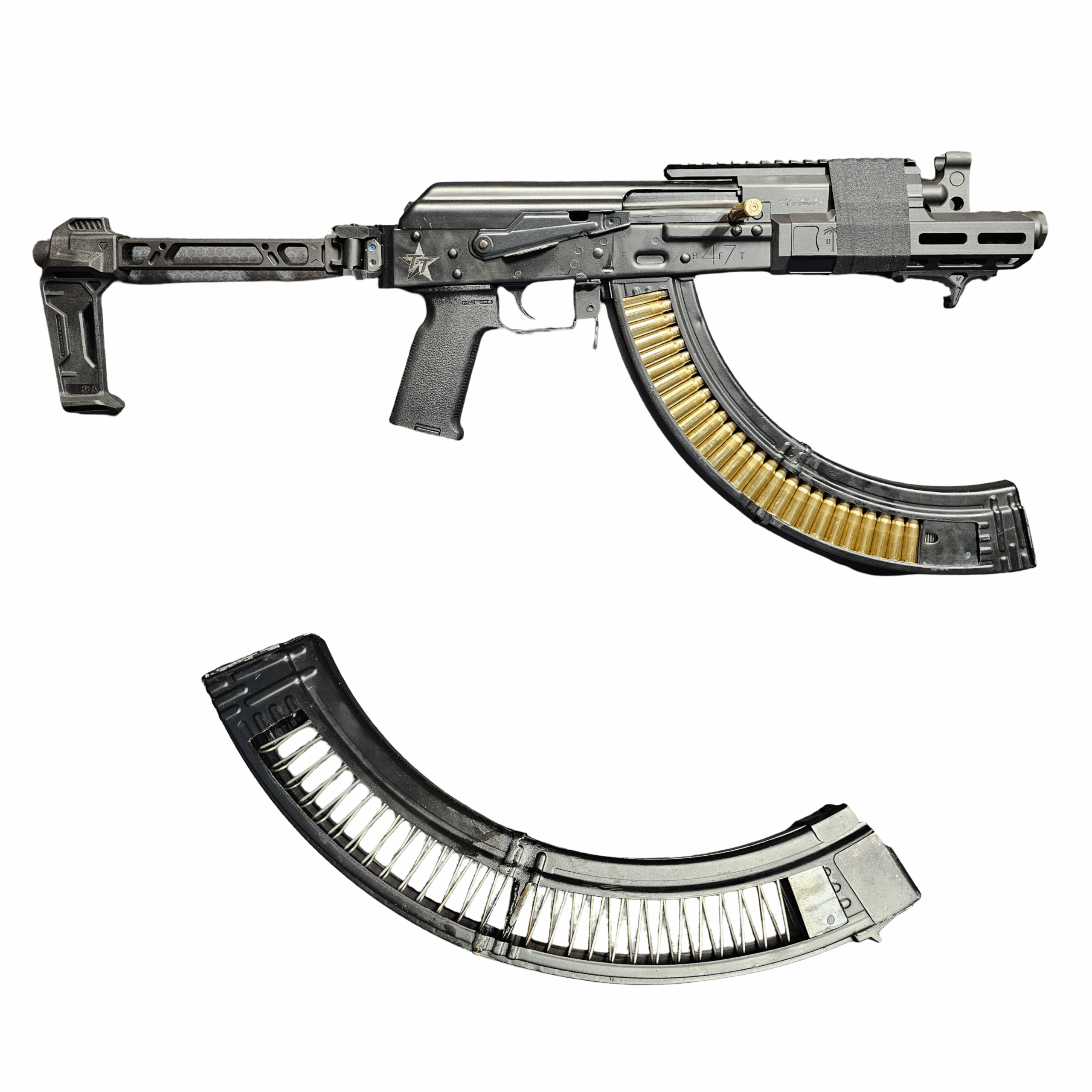 7.62×39 Banana Magazine — Custom Double-Welded, Dual-Window