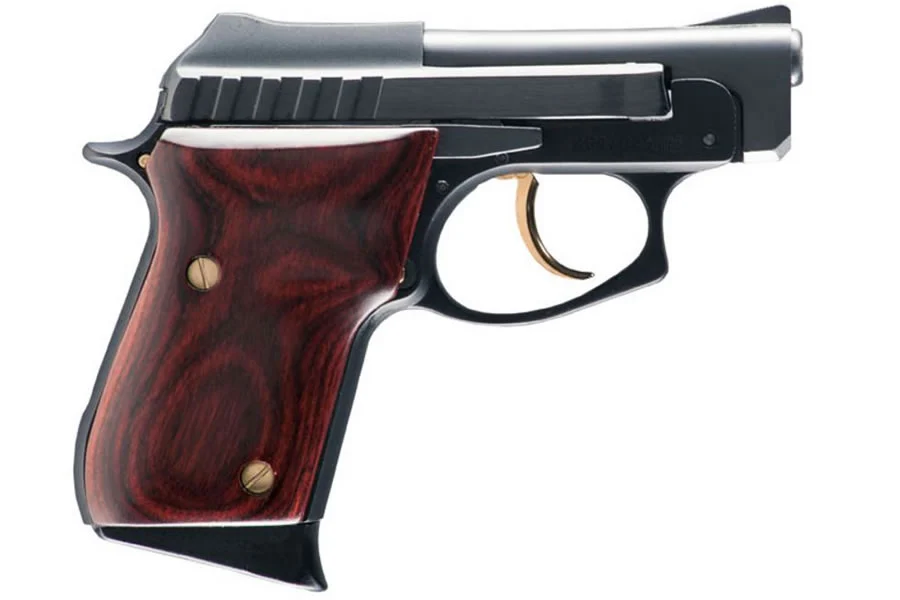 Taurus PT-22 22LR Rimfire Pistol with Rosewood Grips and Gold Accents